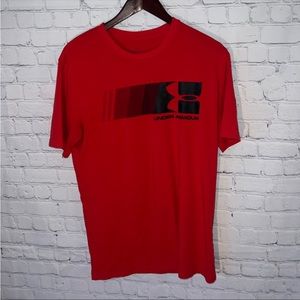 Under Armour Red & Black shirt size M